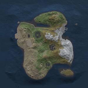 Thumbnail Rust Map: Procedural Map, Size: 2000, Seed: 1659403953, 5 Monuments