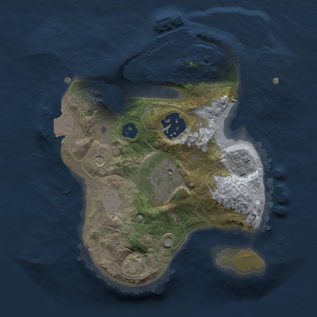 Rust Map: Procedural Map, Size: 2000, Seed: 1659403953, 7 Monuments