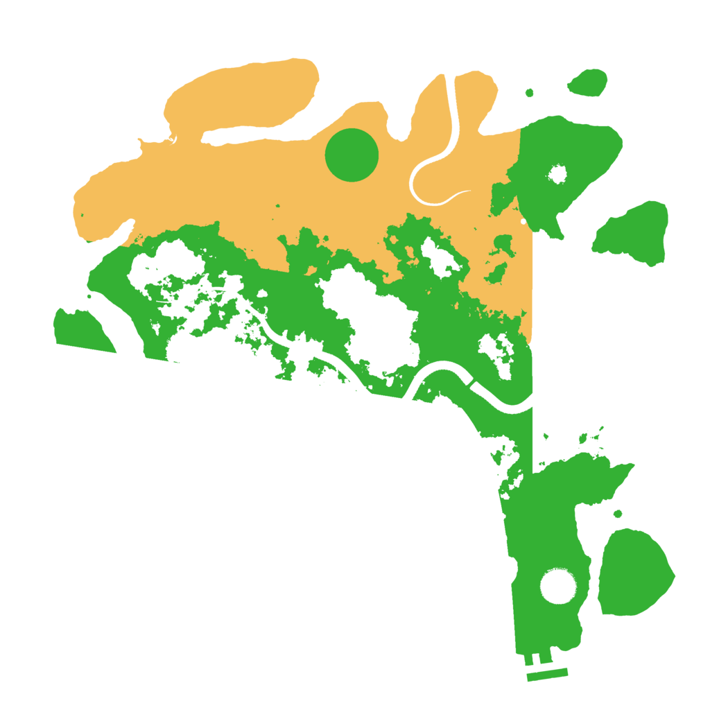 Biome Rust Map: Procedural Map, Size: 3500, Seed: 29217
