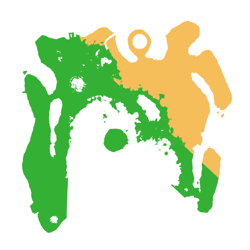 Biome Rust Map: Procedural Map, Size: 3000, Seed: 54963543