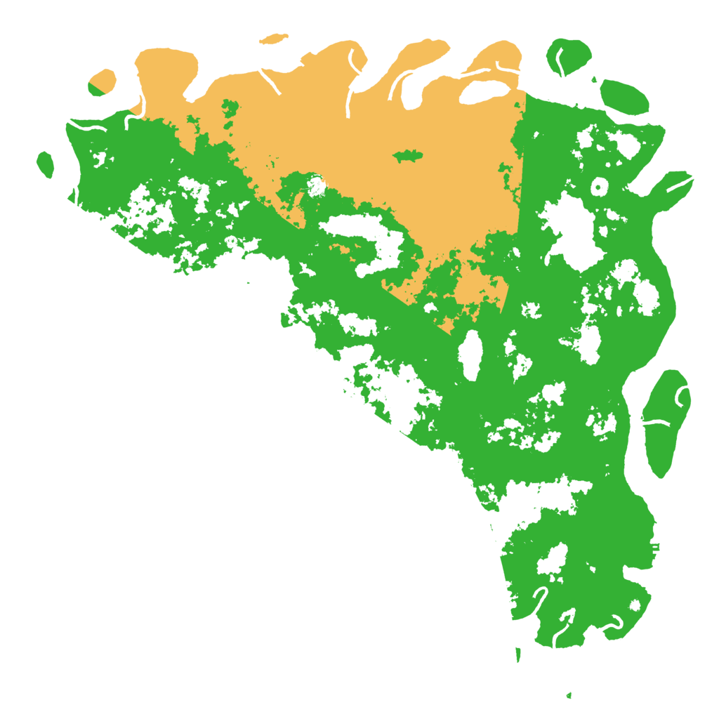 Biome Rust Map: Procedural Map, Size: 6000, Seed: 164653221