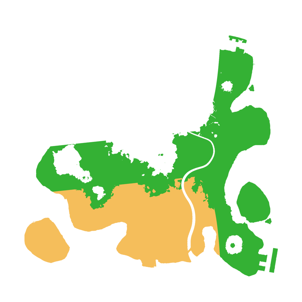 Biome Rust Map: Procedural Map, Size: 2500, Seed: 298297501