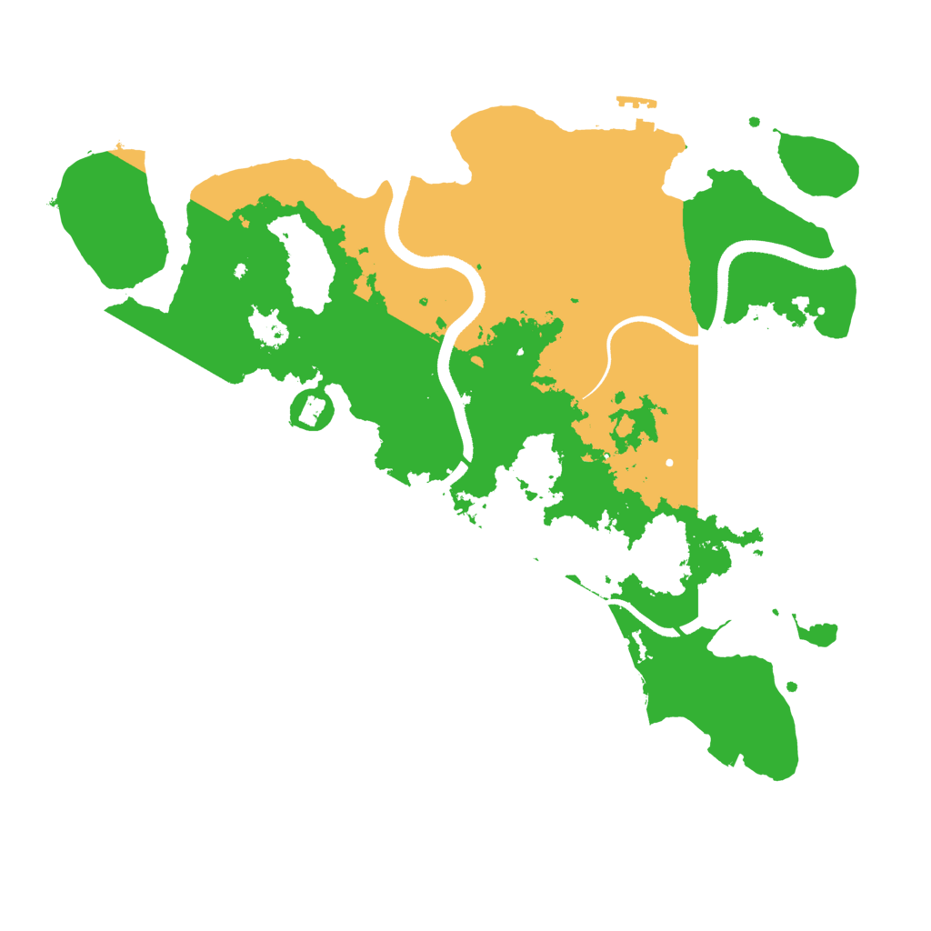 Biome Rust Map: Procedural Map, Size: 3500, Seed: 1783543923