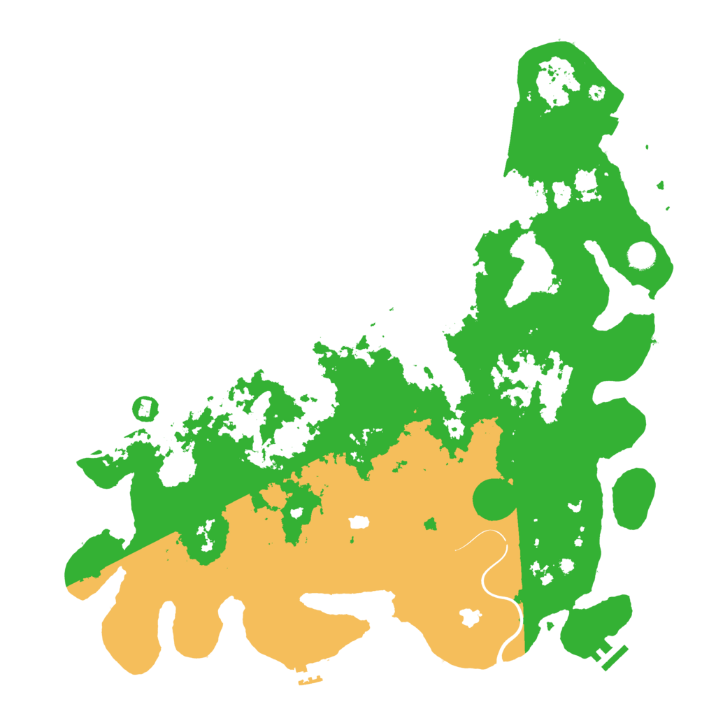 Biome Rust Map: Procedural Map, Size: 4500, Seed: 3260