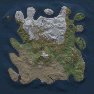 Thumbnail Rust Map: Procedural Map, Size: 3500, Seed: 1435681529, 15 Monuments