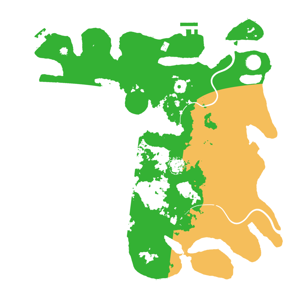 Biome Rust Map: Procedural Map, Size: 3500, Seed: 200358060