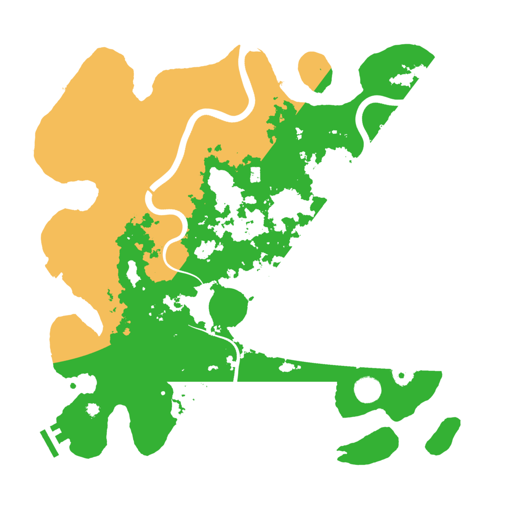 Biome Rust Map: Procedural Map, Size: 3500, Seed: 93490738