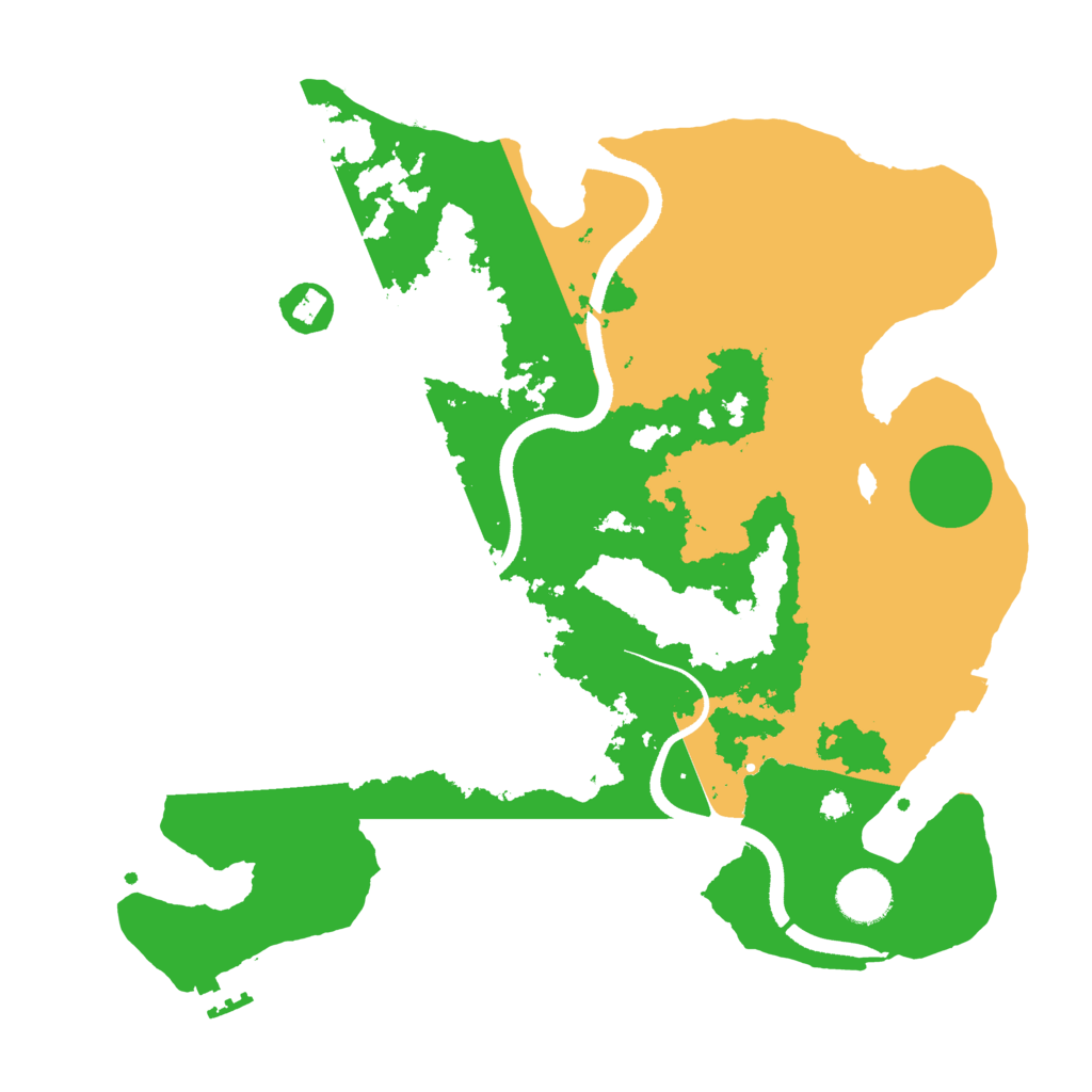 Biome Rust Map: Procedural Map, Size: 3500, Seed: 1941217431
