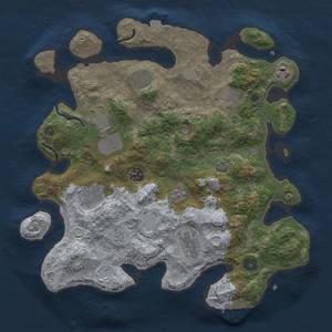 Thumbnail Rust Map: Procedural Map, Size: 3500, Seed: 2012050253, 15 Monuments