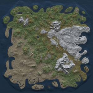 Thumbnail Rust Map: Procedural Map, Size: 6000, Seed: 471902338, 19 Monuments