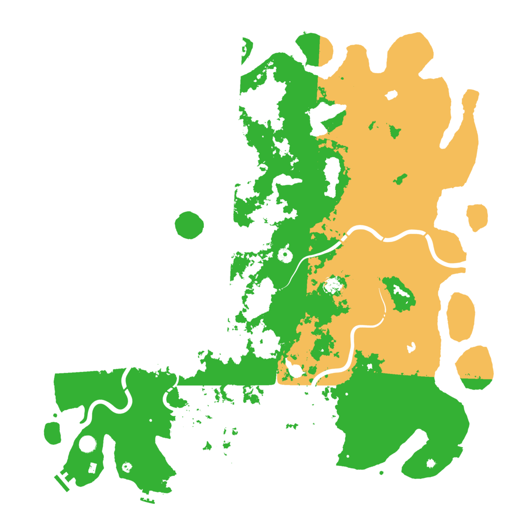 Biome Rust Map: Procedural Map, Size: 5250, Seed: 41866541
