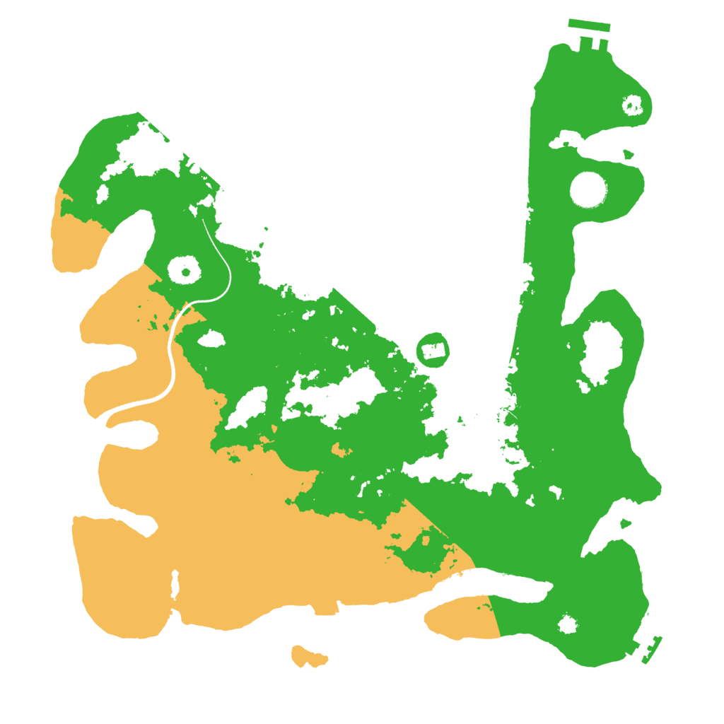 Biome Rust Map: Procedural Map, Size: 3500, Seed: 2142675148