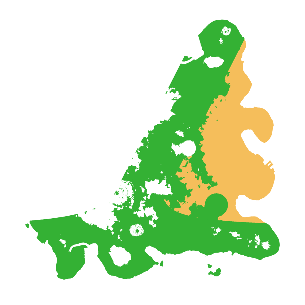 Biome Rust Map: Procedural Map, Size: 3500, Seed: 272527341
