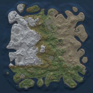 Thumbnail Rust Map: Procedural Map, Size: 4500, Seed: 1672351341, 19 Monuments