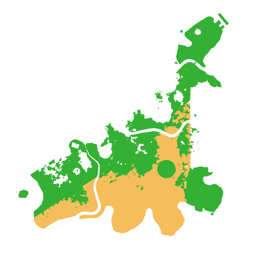 Biome Rust Map: Procedural Map, Size: 3700, Seed: 863290