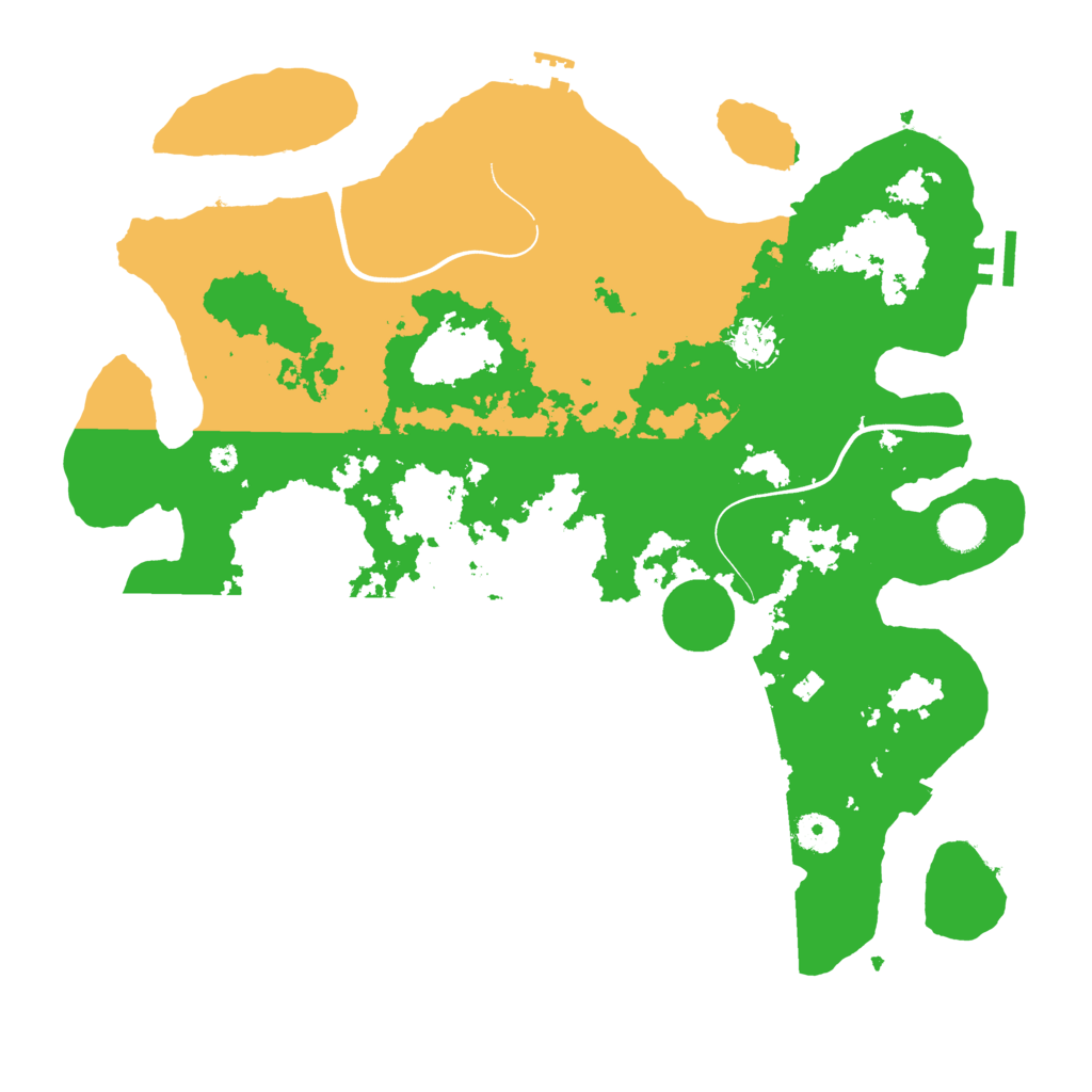 Biome Rust Map: Procedural Map, Size: 3999, Seed: 23567