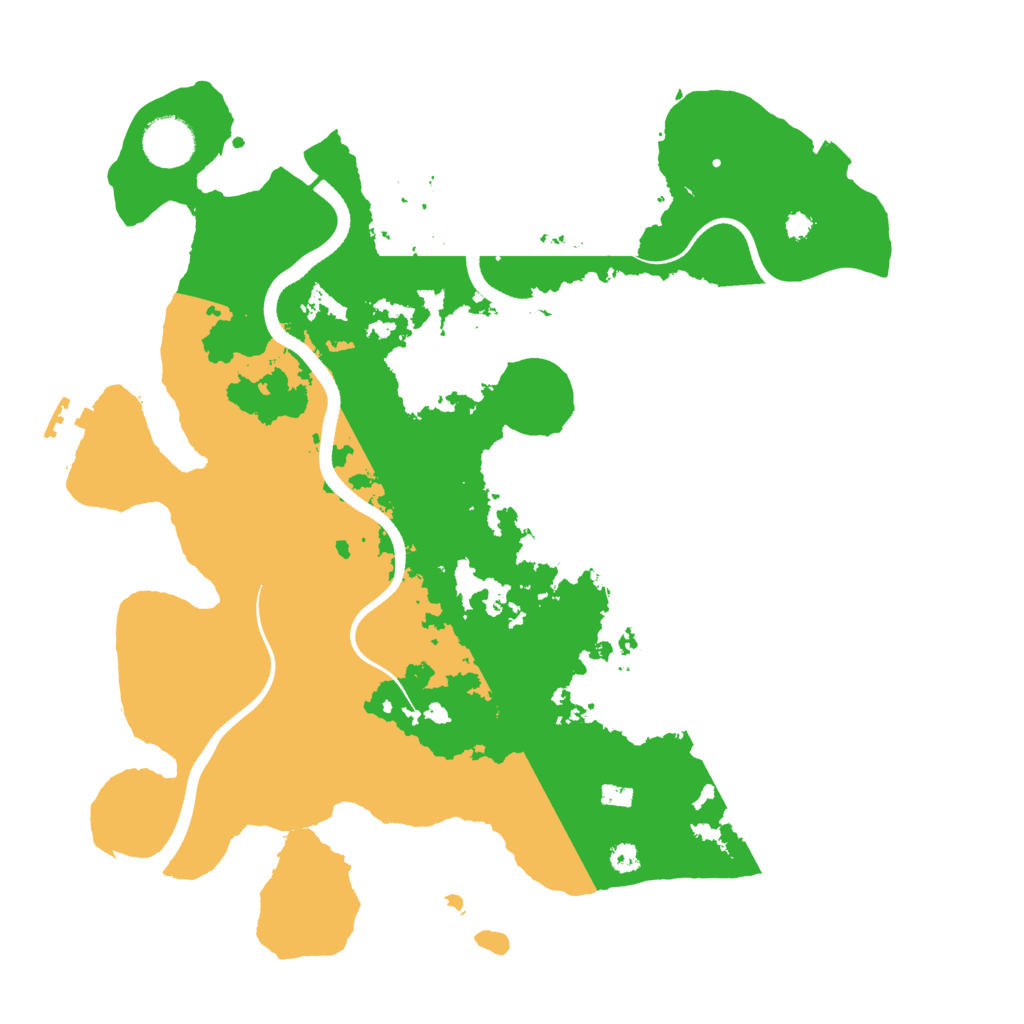 Biome Rust Map: Procedural Map, Size: 3500, Seed: 1234667890
