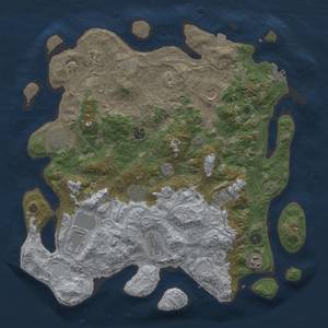 Thumbnail Rust Map: Procedural Map, Size: 4250, Seed: 1305846221, 18 Monuments