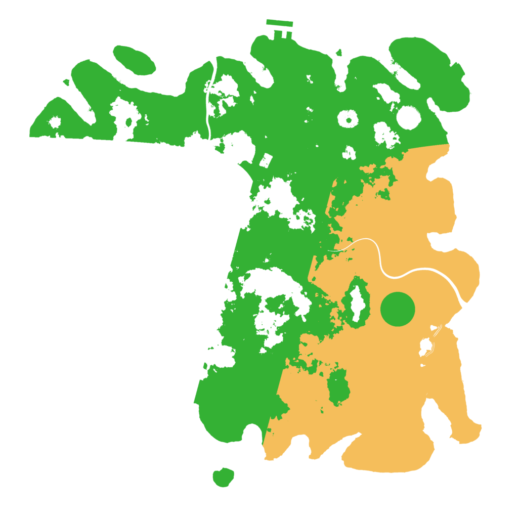 Biome Rust Map: Procedural Map, Size: 3950, Seed: 24294223