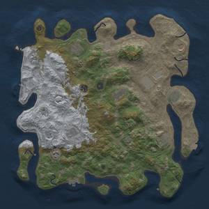 Thumbnail Rust Map: Procedural Map, Size: 4250, Seed: 35155647, 19 Monuments