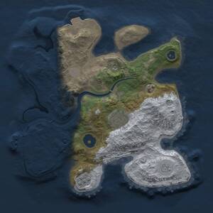 Thumbnail Rust Map: Procedural Map, Size: 2500, Seed: 295, 7 Monuments