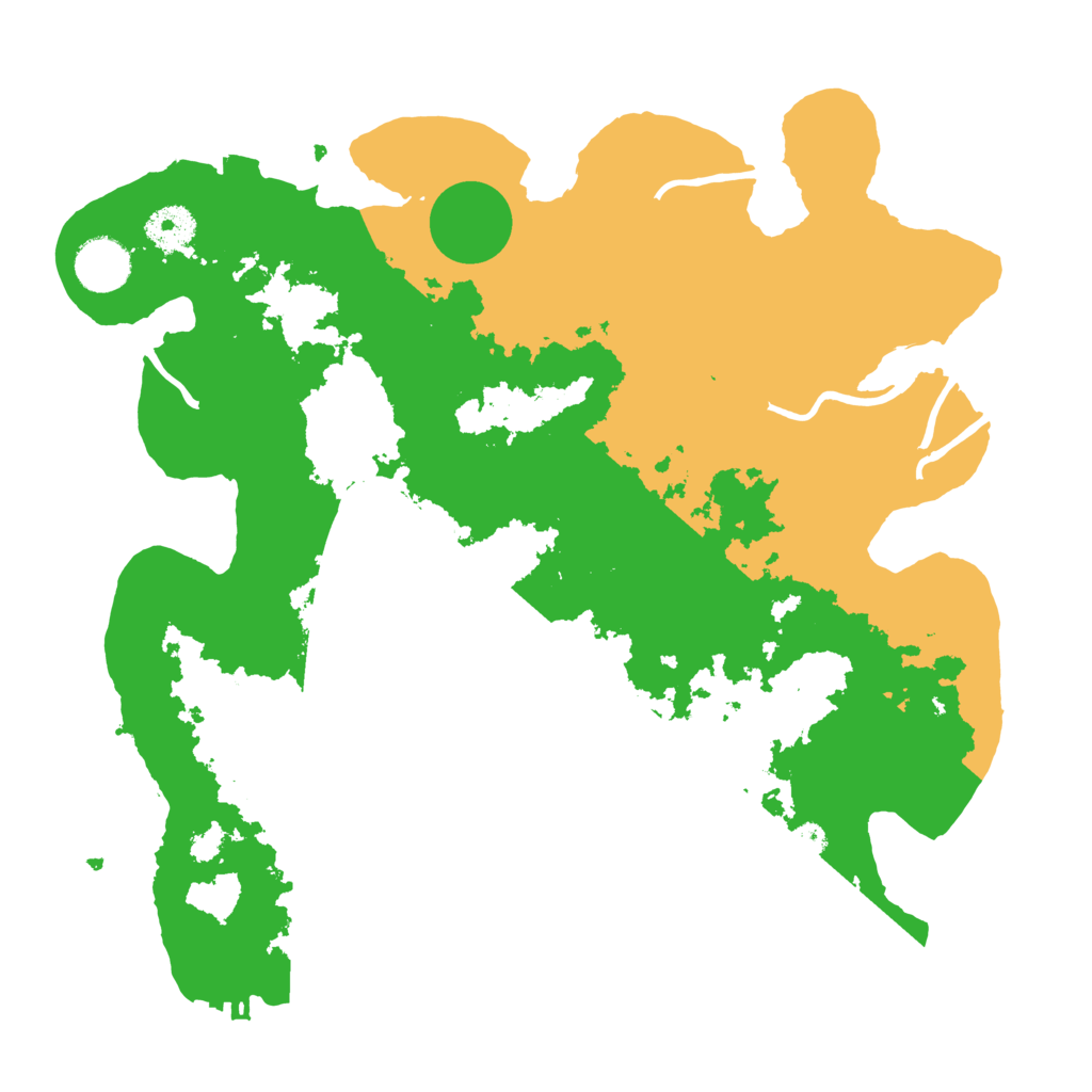 Biome Rust Map: Procedural Map, Size: 3500, Seed: 1596865