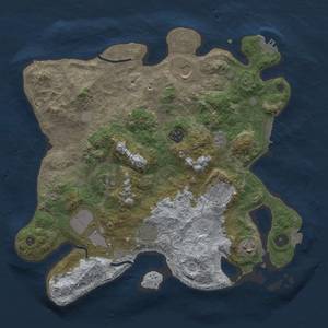 Thumbnail Rust Map: Procedural Map, Size: 3600, Seed: 21805, 16 Monuments