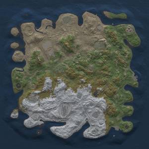 Thumbnail Rust Map: Procedural Map, Size: 4250, Seed: 1095304598, 19 Monuments