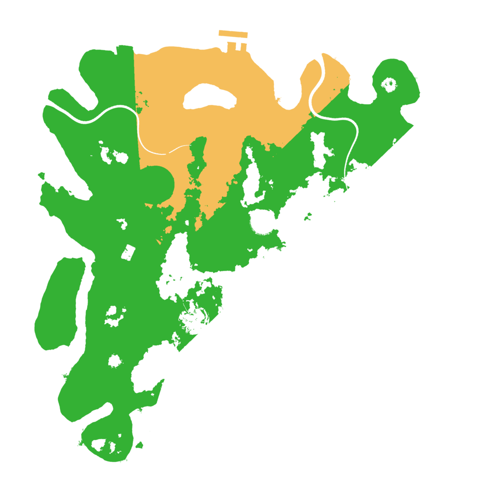Biome Rust Map: Procedural Map, Size: 3500, Seed: 1627741820