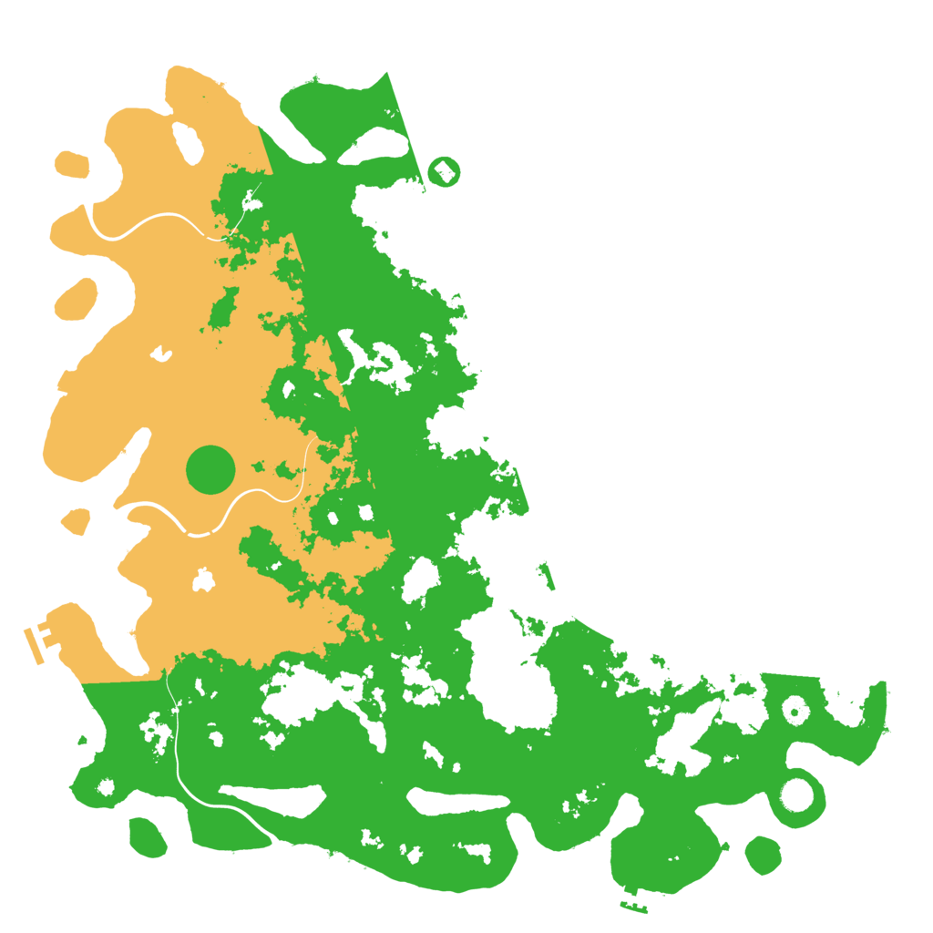 Biome Rust Map: Procedural Map, Size: 5000, Seed: 1400579514