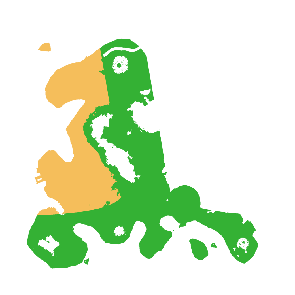 Biome Rust Map: Procedural Map, Size: 2600, Seed: 1977453557