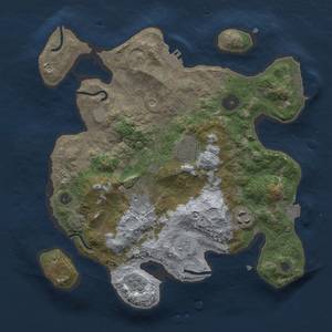 Thumbnail Rust Map: Procedural Map, Size: 3000, Seed: 30761, 12 Monuments