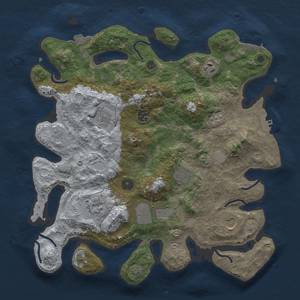 Thumbnail Rust Map: Procedural Map, Size: 3750, Seed: 216314112, 16 Monuments