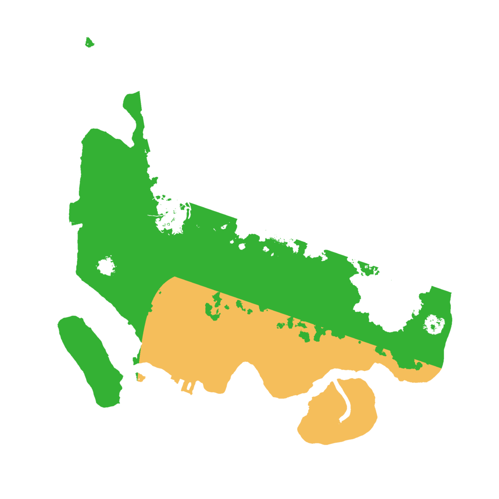 Biome Rust Map: Procedural Map, Size: 2590, Seed: 4534