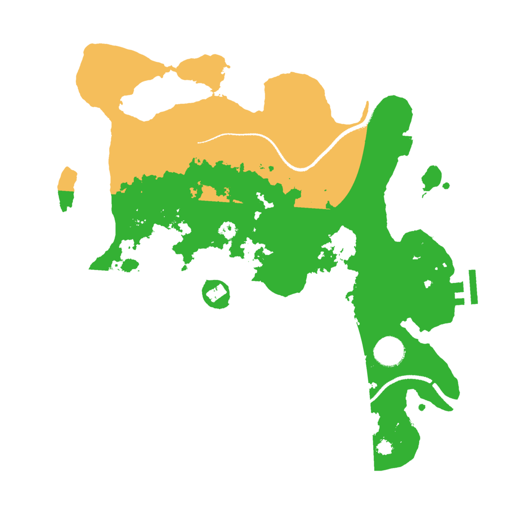 Biome Rust Map: Procedural Map, Size: 3000, Seed: 1558606813