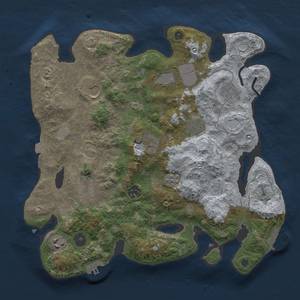 Thumbnail Rust Map: Procedural Map, Size: 3500, Seed: 2114619, 17 Monuments