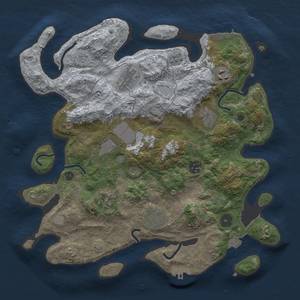 Thumbnail Rust Map: Procedural Map, Size: 3500, Seed: 1480448566, 16 Monuments