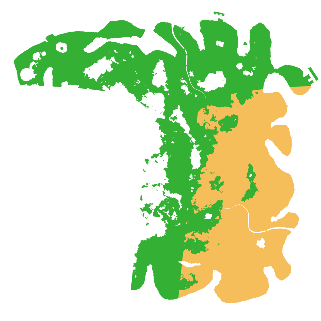 Biome Rust Map: Procedural Map, Size: 4400, Seed: 61509086