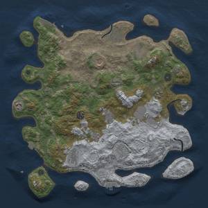 Thumbnail Rust Map: Procedural Map, Size: 4000, Seed: 31832, 19 Monuments