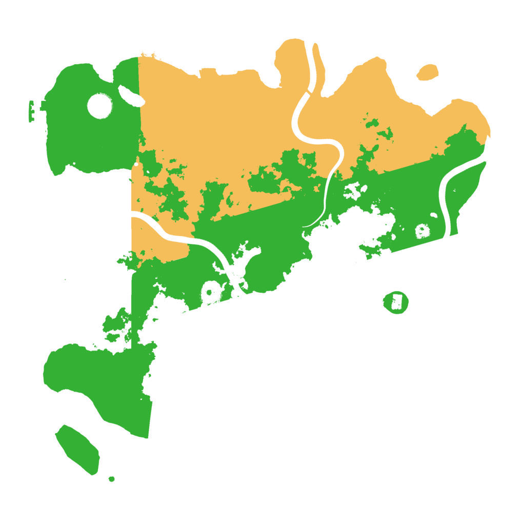Biome Rust Map: Procedural Map, Size: 3700, Seed: 510
