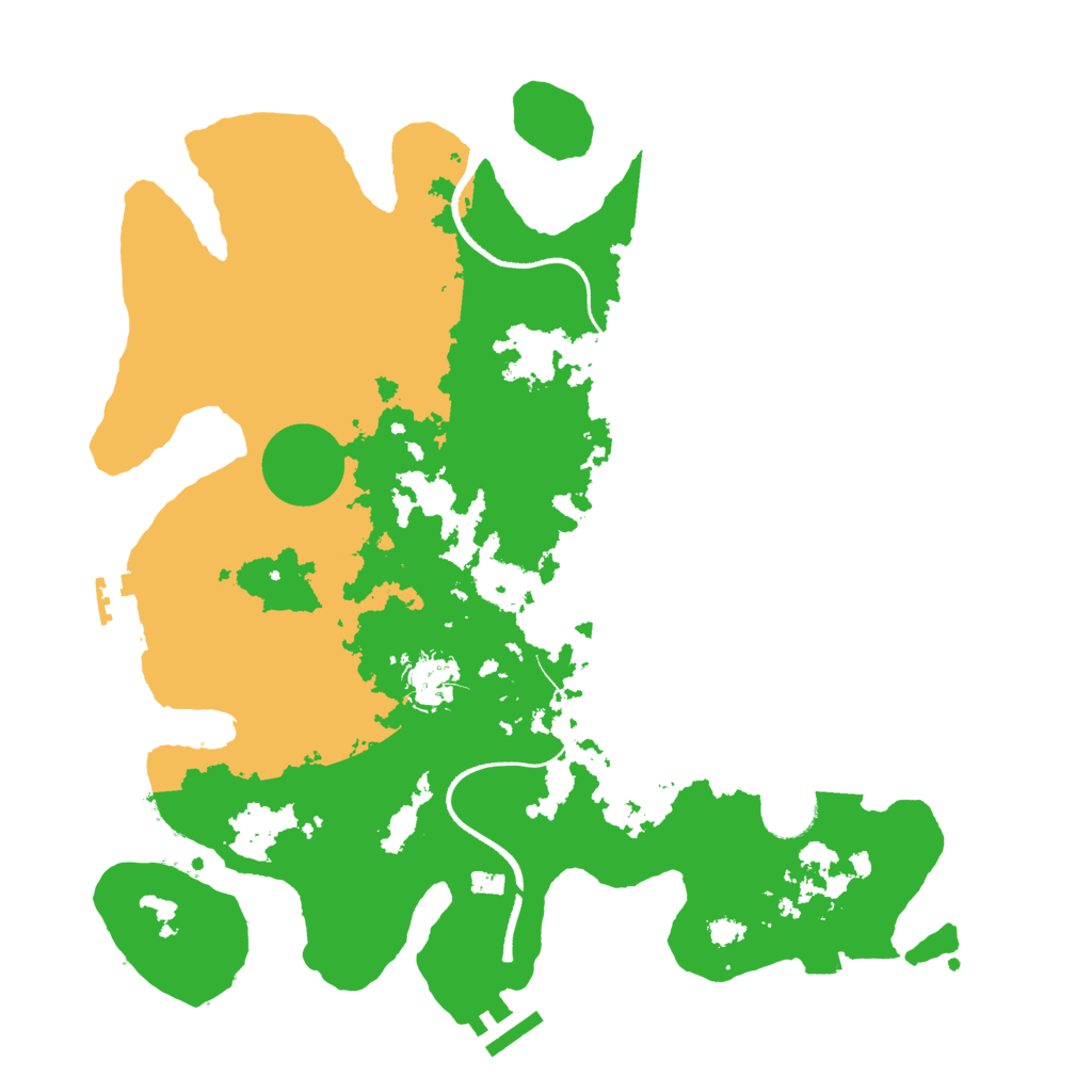 Biome Rust Map: Procedural Map, Size: 3500, Seed: 734793034