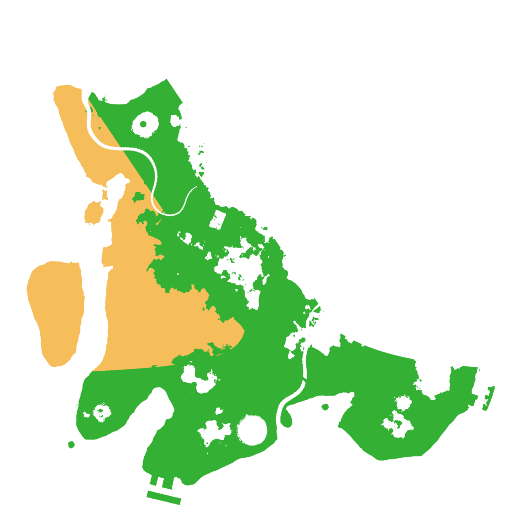 Biome Rust Map: Procedural Map, Size: 3000, Seed: 523376092