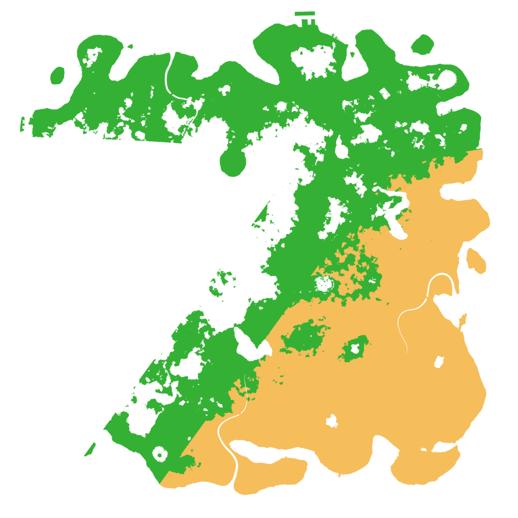 Biome Rust Map: Procedural Map, Size: 5200, Seed: 6739