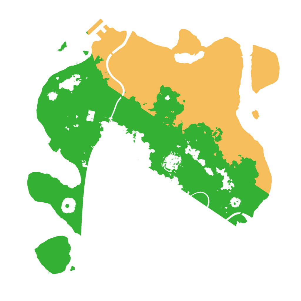 Biome Rust Map: Procedural Map, Size: 3000, Seed: 27092