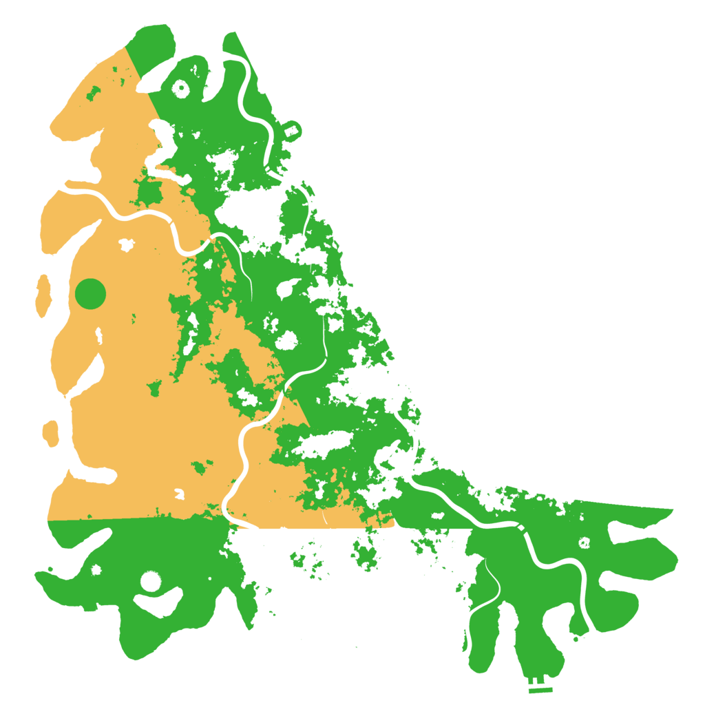 Biome Rust Map: Procedural Map, Size: 6000, Seed: 1808953944