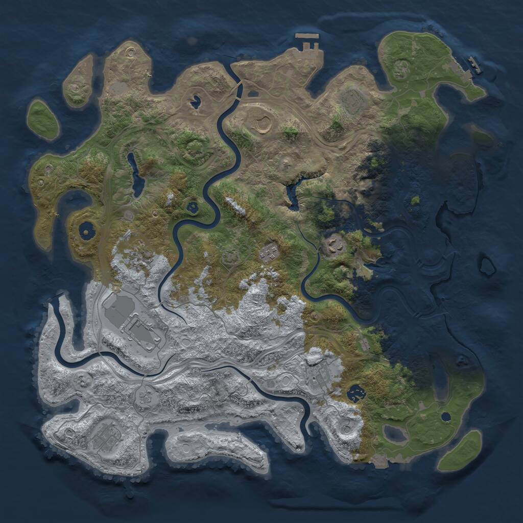 Rust Map: Procedural Map, Size: 4500, Seed: 1526937431, 15 Monuments