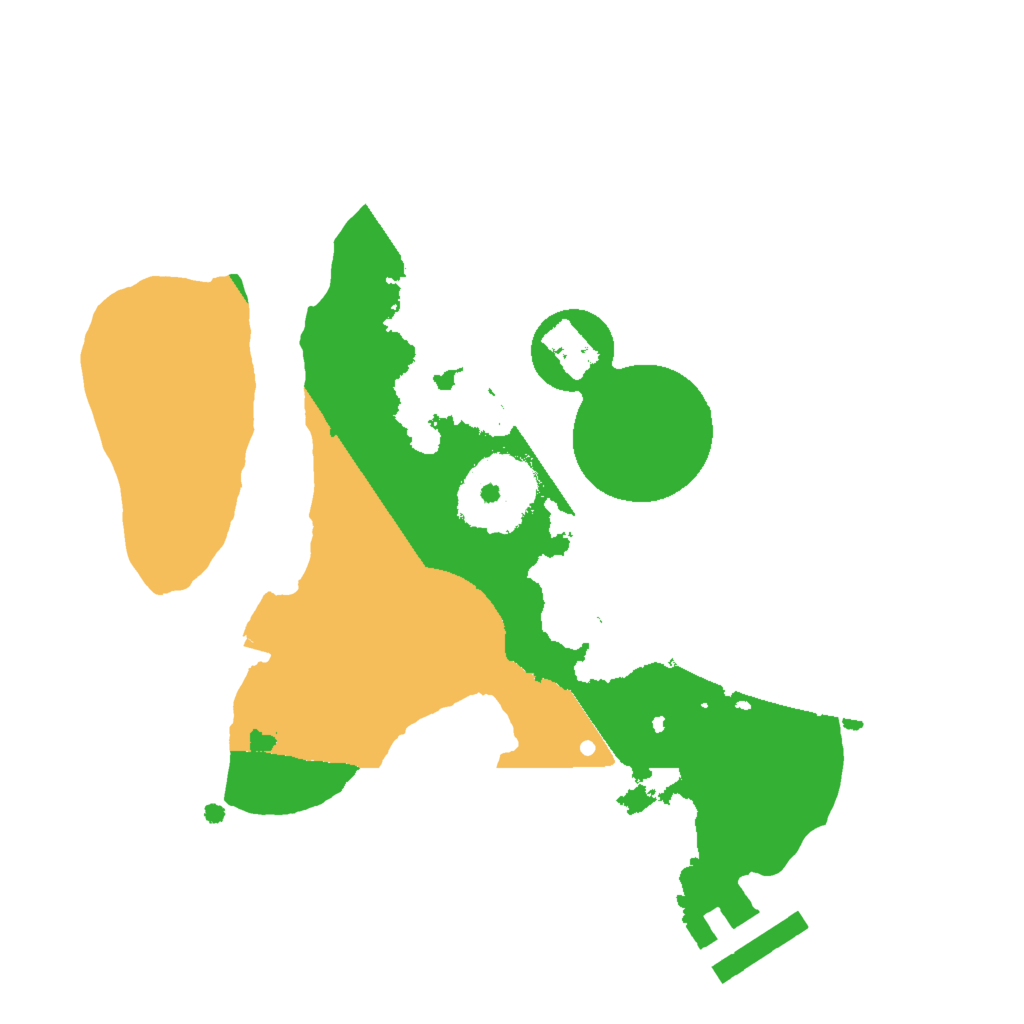 Biome Rust Map: Procedural Map, Size: 2000, Seed: 523376092