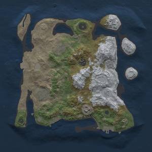 Thumbnail Rust Map: Procedural Map, Size: 3000, Seed: 823976, 12 Monuments