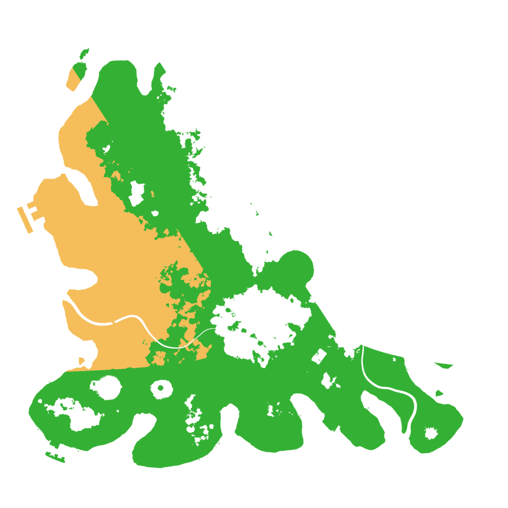 Biome Rust Map: Procedural Map, Size: 3700, Seed: 95635461
