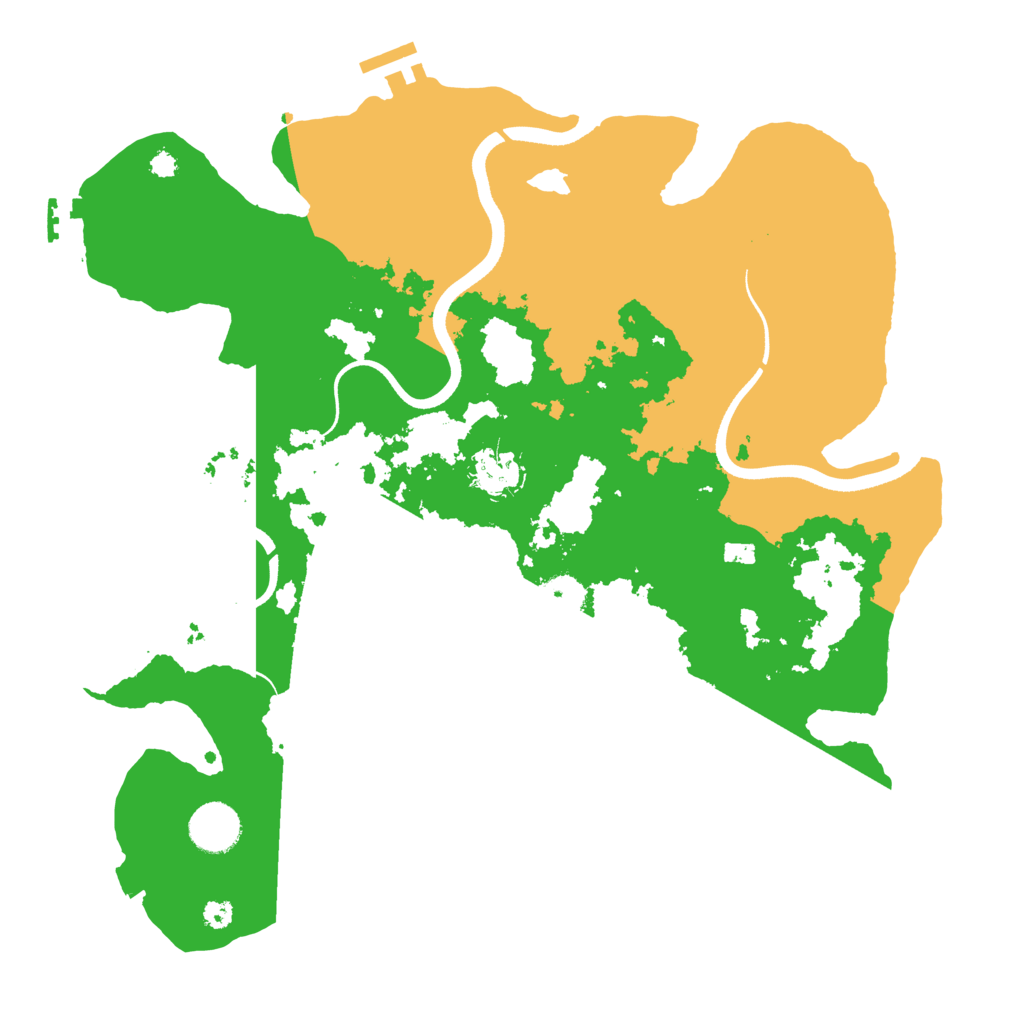Biome Rust Map: Procedural Map, Size: 3550, Seed: 13499873